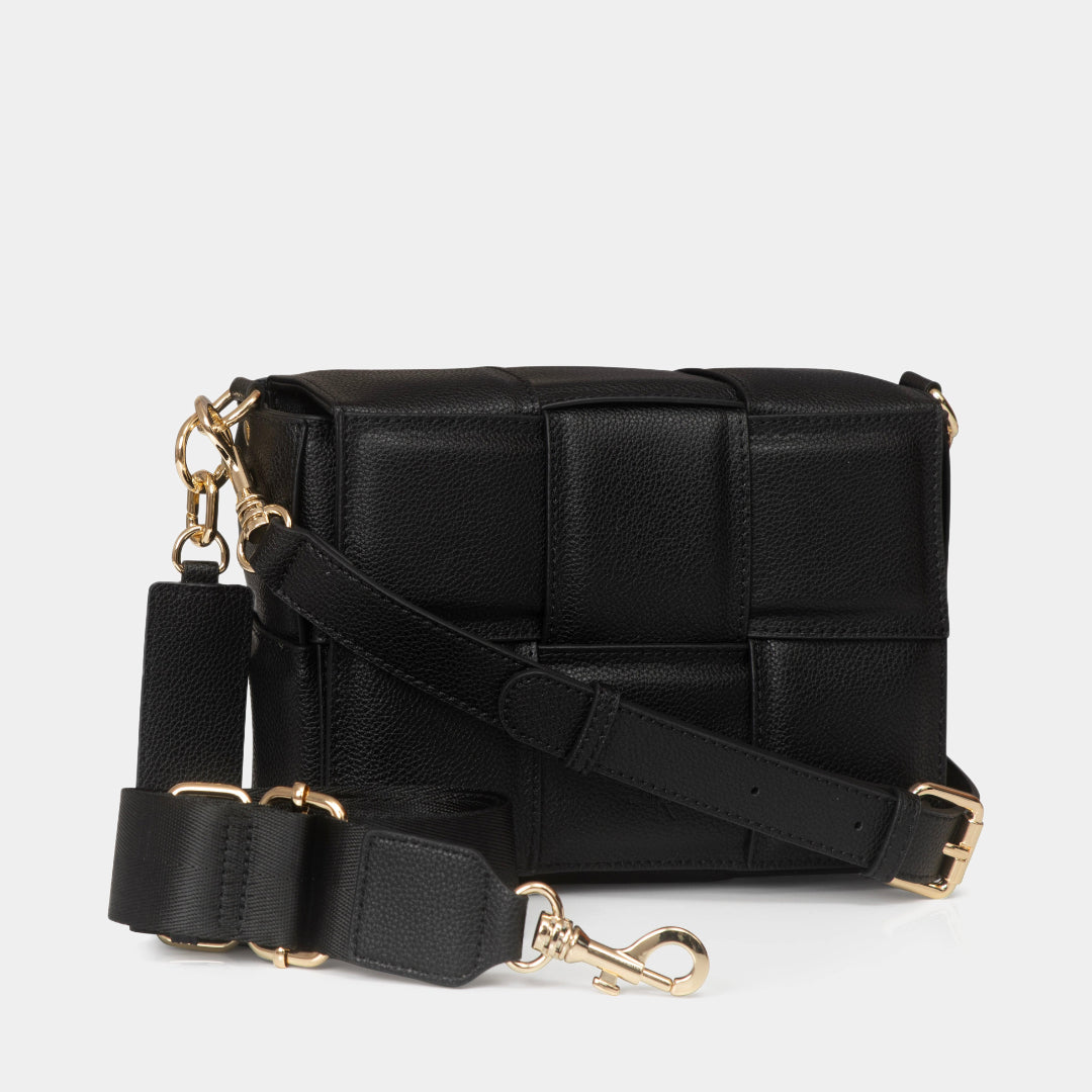 Soho city luxe leather bag Black