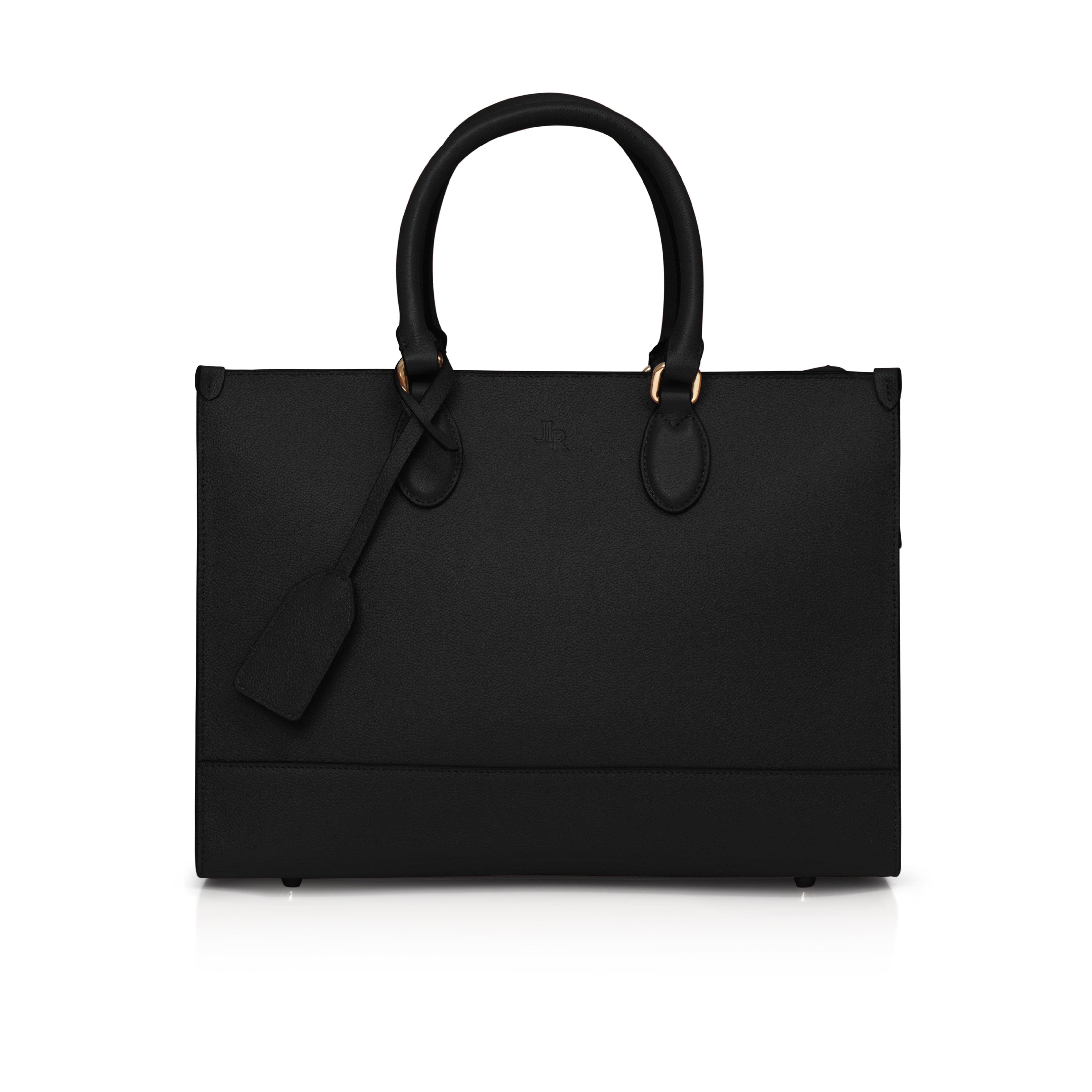 Luxe Leather Mayfair work bag  - Black