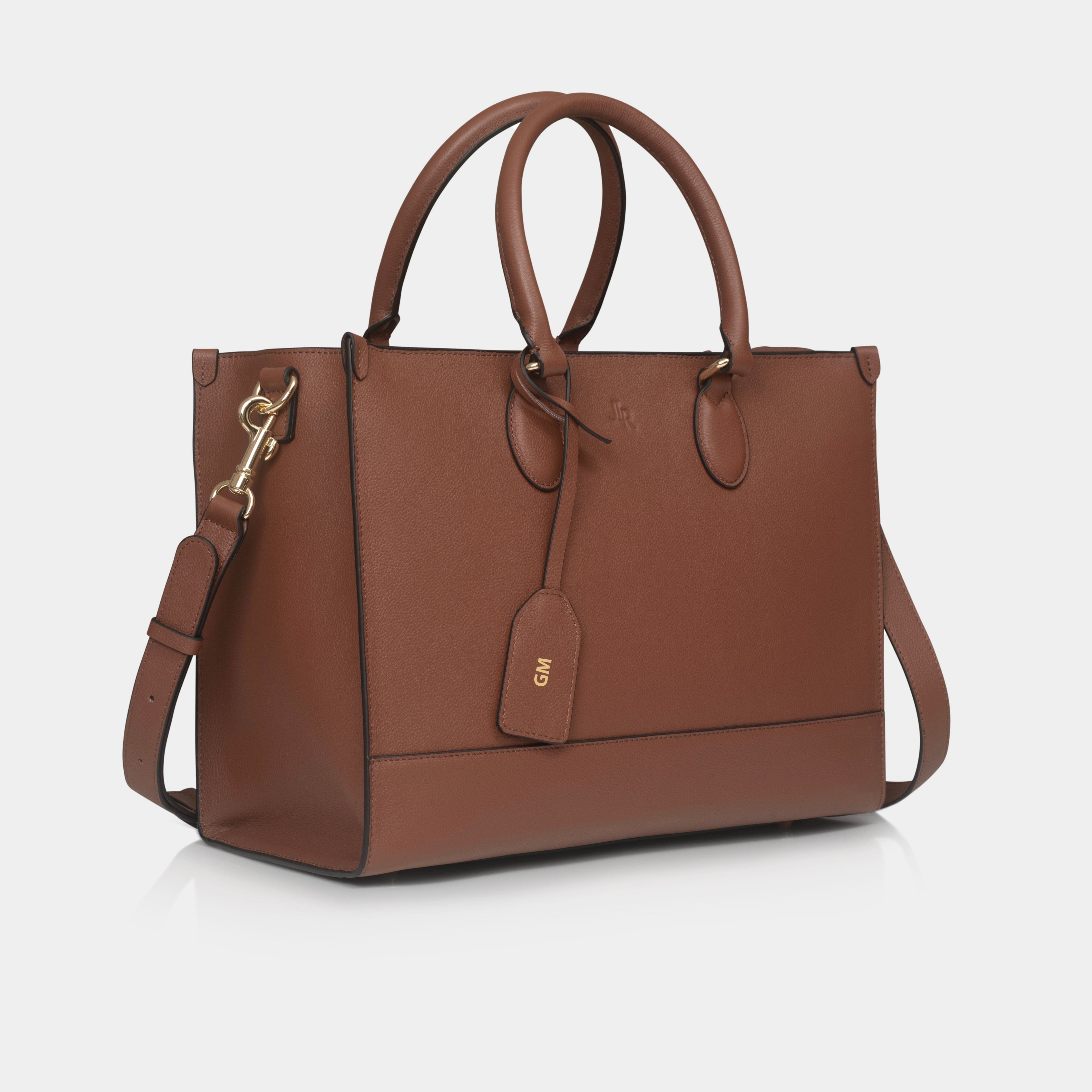 Luxe Leather Belgrave Work bag - Tan