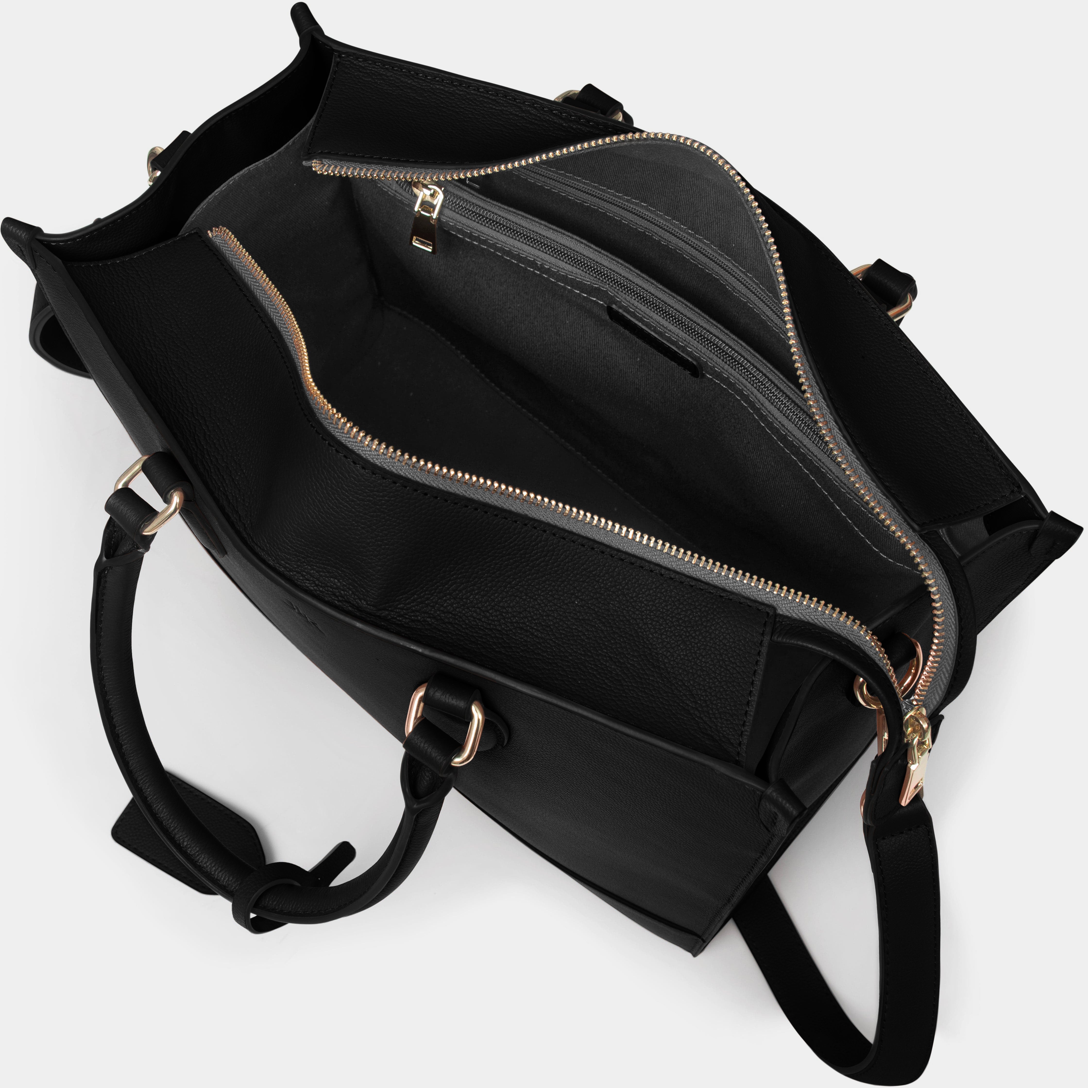 Luxe Leather Belgrave work bag  - Black