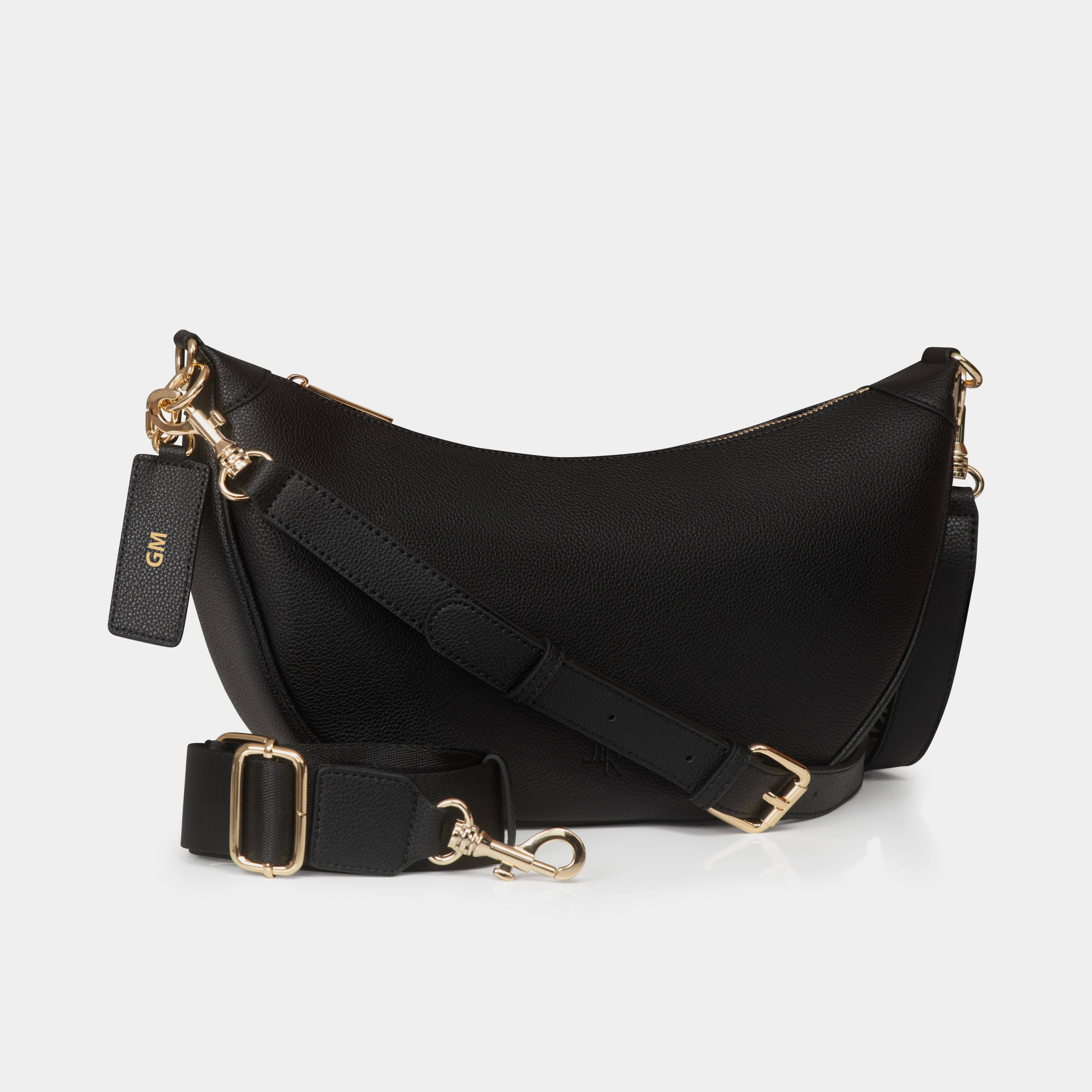 Islington luxe leather Sling bag Black