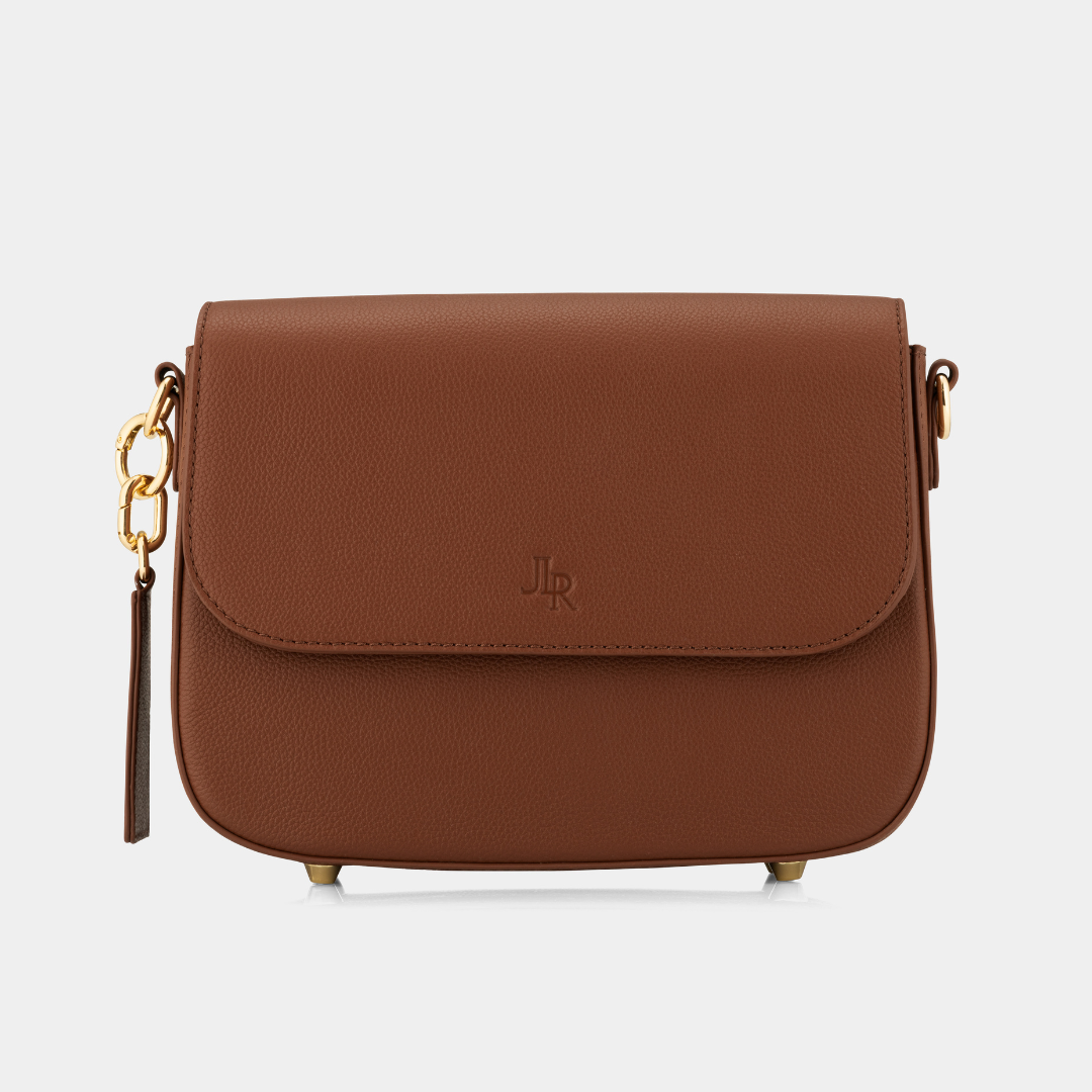 Westminster luxe leather Saddle bag Tan