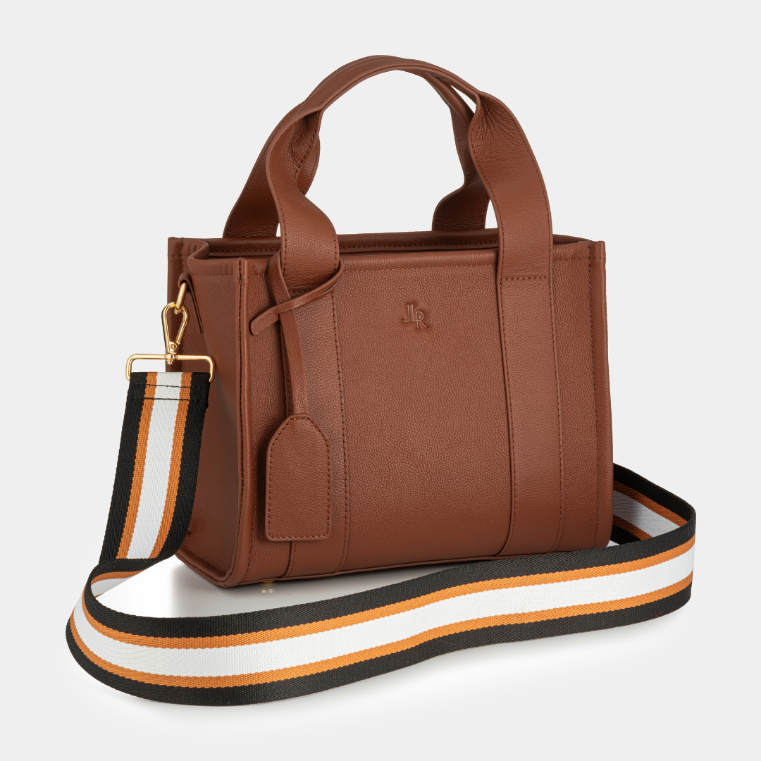 Mini Taylor luxe leather Tote bag - Tan