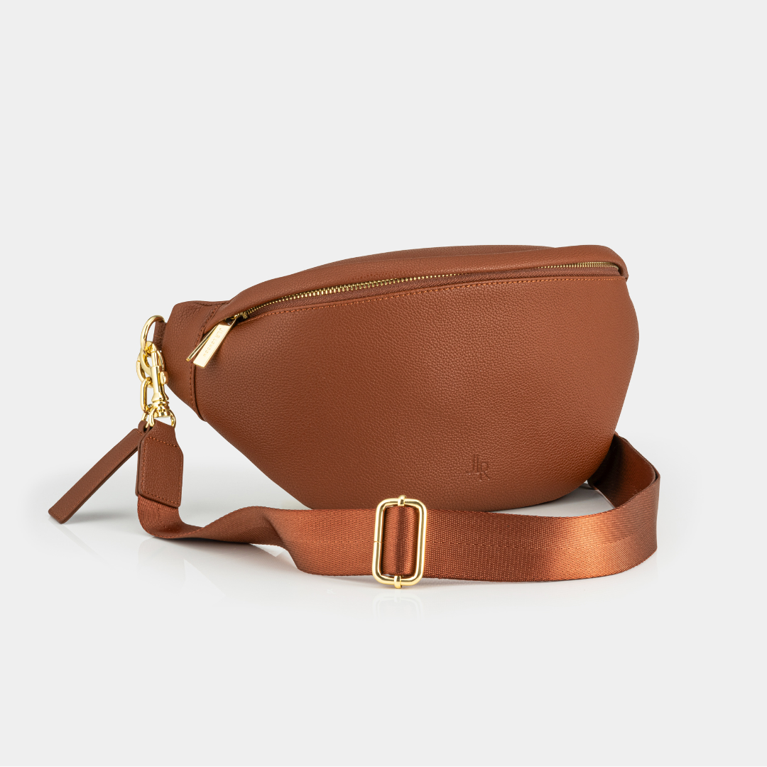 Hampstead luxe leather Sling bag Tan