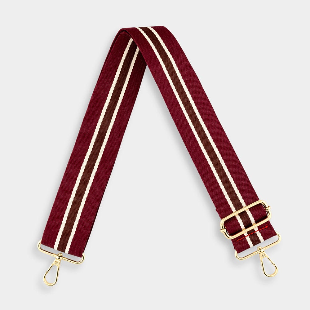 Monty Burgundy Stripe Strap