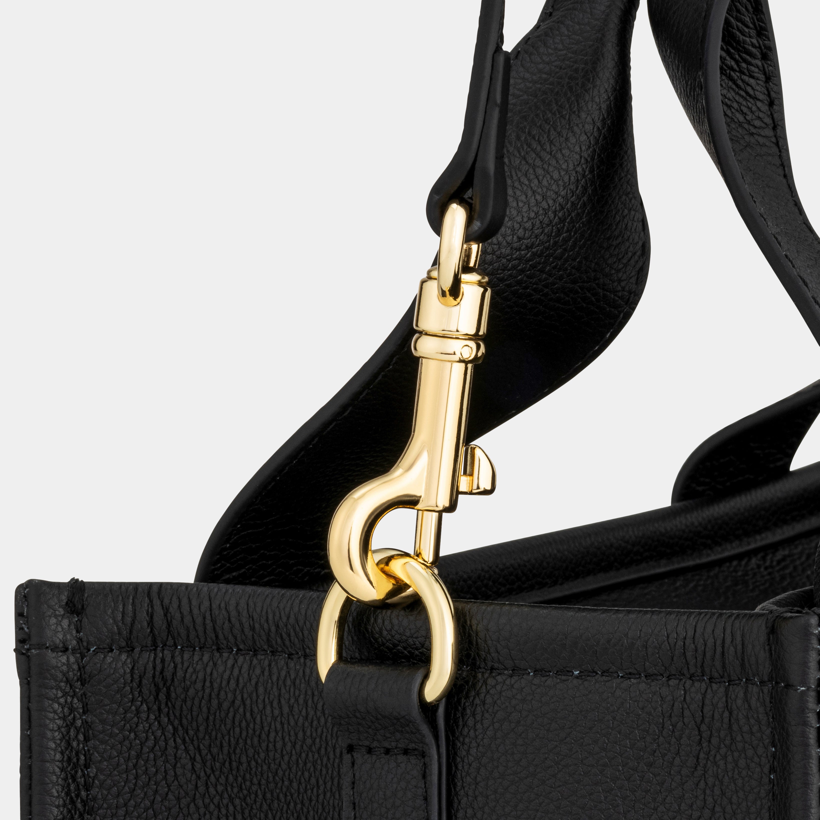 Mini Taylor luxe leather Tote bag Black