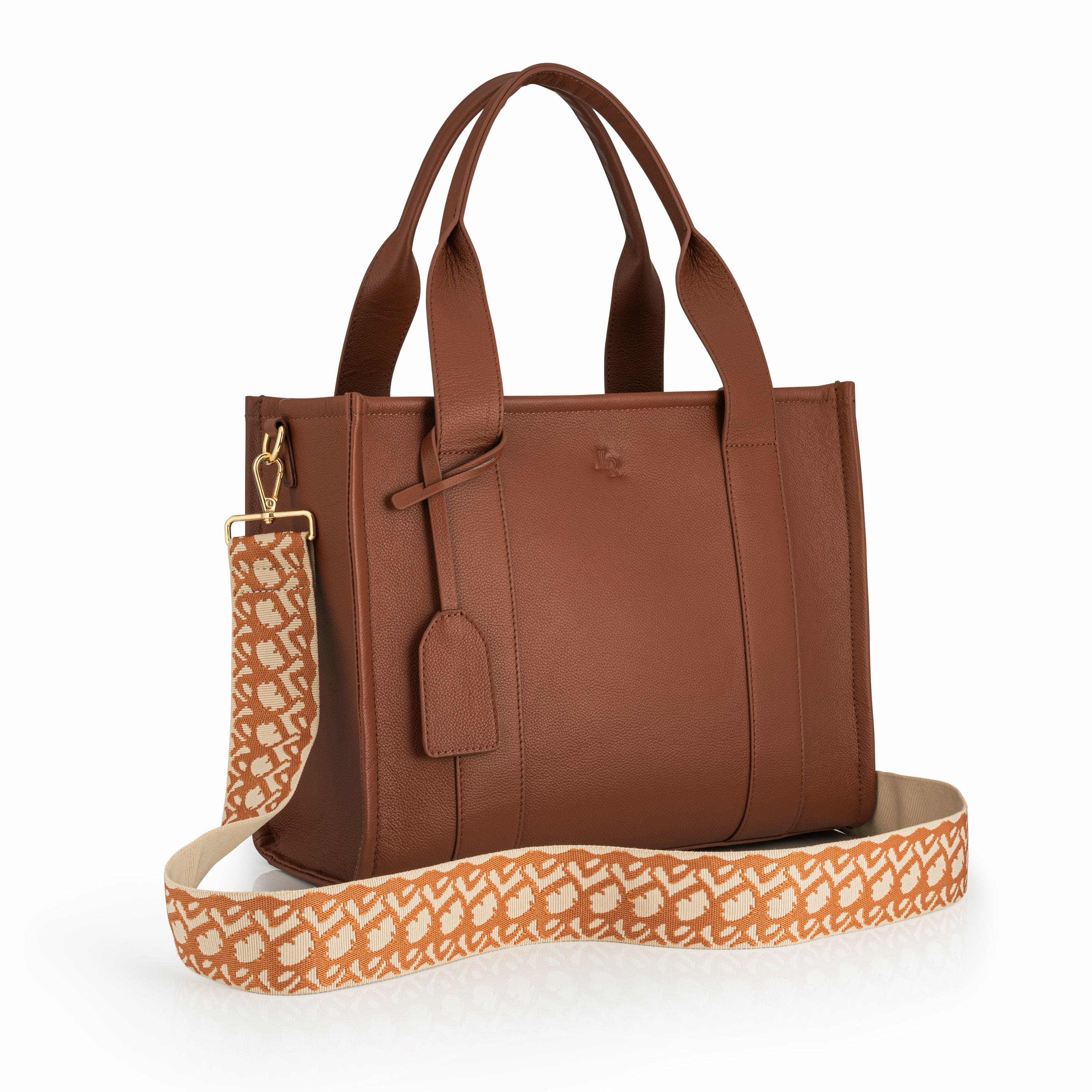 100% Leather Medium Taylor Tote - Tan